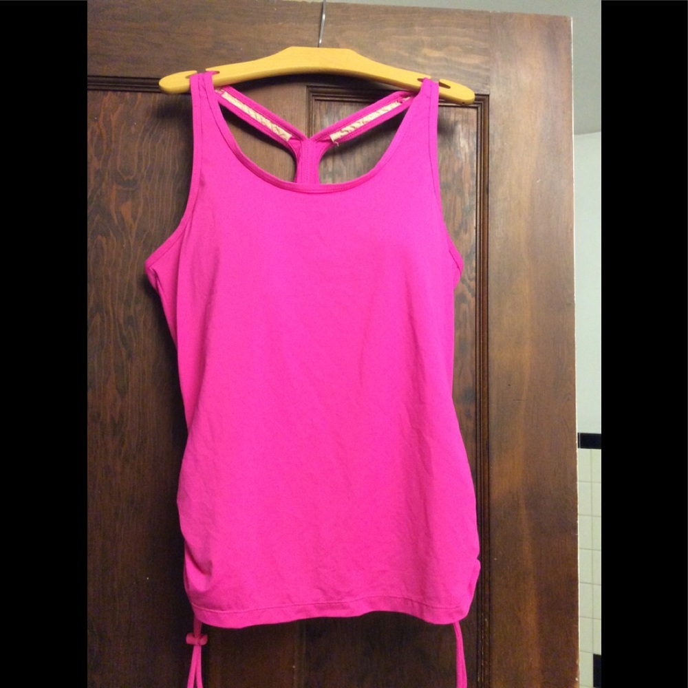 Athleta Women's Bright Pink Swim Tank with T-Back